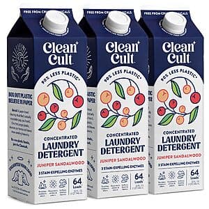 3-Pack 32oz Cleancult Concentrated Liquid Laundry Detergent Soap (Various) $15.45 w/ Subscribe & Save