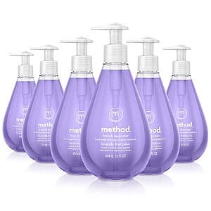 6-Pack 12oz Method Gel Hand Soaps (Lavender) $11.95 w/ Subscribe & Save