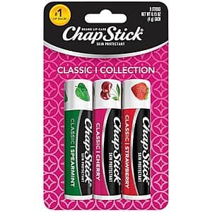 Select Accts: 3-Pk 0.15-Oz ChapStick Lip Balm Variety Pack (3 Flavors) $2.35 w/ S&S