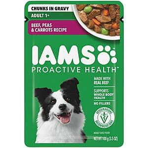 3.5oz. IAMS Proactive Health Core Dog Food Pouch + Earn $1.48 Walmart Cash $1.50 + Free Pickup