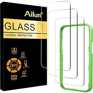 3-Pack Ailun Tempered Glass Screen Protectors for iPhone 17 Series from $4 & More