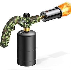 ThermoMaven Propane Torch w/ Adjustable Flame (Camouflage Green) $20 + Free S&H