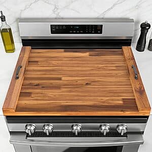 Dumos Acacia Noodle Board Stove Cover w/ Handles (Various Colors) $37 + Free Shipping