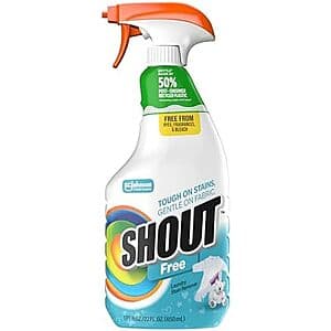 Select Accounts: 22-Oz Shout Free Laundry Stain Remover Spray $2.10 w/ S&S