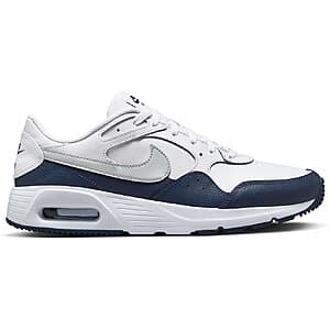 Nike Men's Air Max SC Prem shoe in white with navy accents, shown from a side or three-quarter view.