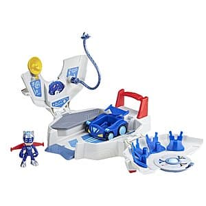 PJ Masks Power Heroes PJ Power Q Headquarters Playset w/ Car & Figure $2.65
