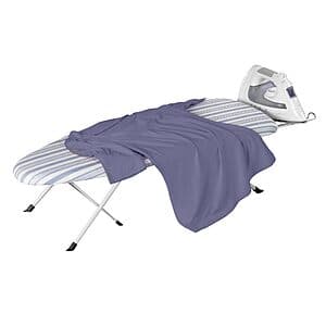 32" x 12" Honey-Can-Do Folding Tabletop Ironing Board w/ Iron Rest (Blue) $7.15