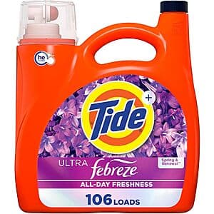 149-oz Tide Plus Febreze Freshness HE Turbo Clean Liquid Laundry Detergent 4 for $55.80 w/ Subscribe & Save