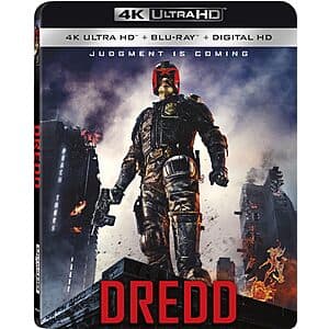 Dredd (4K UHD + Blu-ray + Digital) $9.20