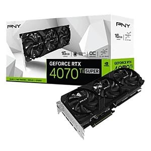 PNY GEFORCE RTX 4070 Ti SUPER 16GB VERTO Overclocked Graphics Card GPU $750 + Free Shipping