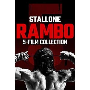 Rambo: The Complete 5-Film Collection (Digital 4K UHD Films) $10