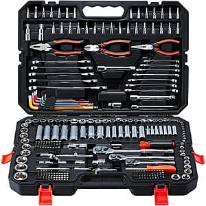 314-Piece VEVOR Mechanic Tool Set w/ Sockets, Wrenches & Storage Case $88.10 + Free S&H