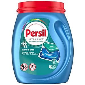 57-Count Persil Ultra Pacs Activewear Clean Laundry Detergent Pods $11.60 or less w/ Subscribe & Save