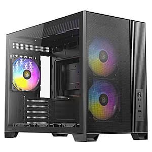 Antec Flux M Micro-ATX PC Case w/ 3x 120 PWM ARGB & 3x 120 PWM Reverse Fans $60 + Free Shipping