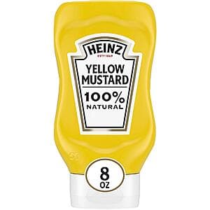 Heinz Yellow Mustard Bottle: 20-Oz $2.15, 8-Oz $1.10 w/ Subscribe & Save