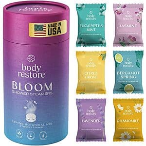 6-Count Body Restore Shower Steamers (Variety Pack) $1.30 w/ Subscribe & Save