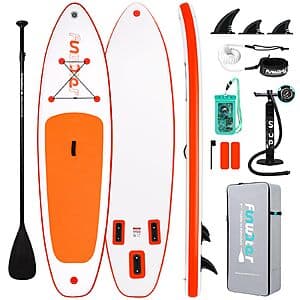 10.6' FunWater Inflatable Ultra-Light Stand Up Paddle Board Kit (2 Colors) $80 + Free S&H