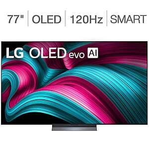 Costco Members: 77" LG Evo AI OLED77C5AUA OLED C5 4K Smart TV + 5-Year Warranty $2000 + Free Shipping