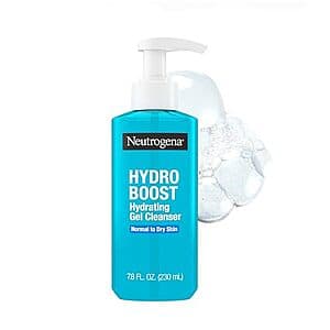 7.8-Oz Neutrogena Hydro Boost Hydrating Facial Gel Cleanser w/ Hyaluronic Acid $4.95 w/ S&S