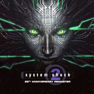System Shock Enhanced Edition game cover art featuring futuristic sci-fi horror visuals and cyberpunk aesthetic.