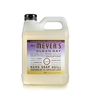33-Oz Mrs. Meyers Clean Day Liquid Hand Soap Refill (Compassion Flower) 2 for $13.20 w/ Subscribe & Save