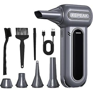 KEPEAK 130000RPM Cordless Electric Air Duster w/ Brushless Motor $23.80 + Free S&H
