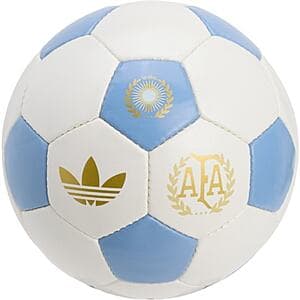 Adidas Argentina Anniversary Soccer Ball in Size 5 with classic design and Argentina national team branding.