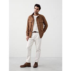 Banana Republic Factory Men's Vegan Suede Field Jacket (Brown) $40 + Free S&H
