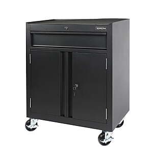 28" 2-Shelf WORKPRO Rolling Garage Storage Cabinet $139.65 + Free S&H