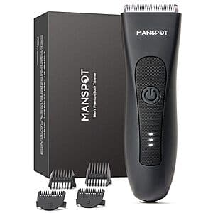 MANSPOT Manscape Rechargeable Wet/Dry Body Hair Trimmer w/ Guards $23.20 + Free S&H