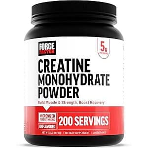 Select Accts: 1kg (2.21-lb) Force Factor Creatine Monohydrate Powder (unflavored) $12 w/ S&S