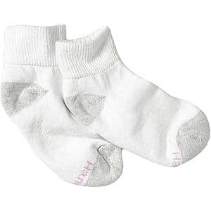 10-Pairs Hanes Women's Value Ankle Socks (Size 5-9) $3.80