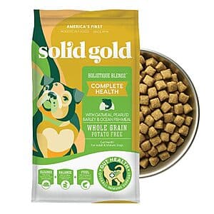 24lb Solid Gold Holistique Blendz Dry Adult Dog Food (Oatmeal, Barley, Fish) $28 w/ Subscribe & Save + Free S/H & More