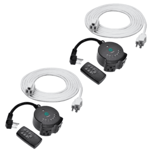 2-Pack ClearPower Indoor/Outdoor Lighting Timers + 12' Extension Cords $15 + Free S&H