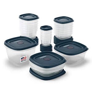 42-Piece Rubbermaid EasyFindLids Food Storage Containers (Insignia Blue) $17.90