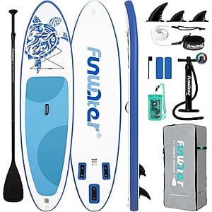 10'6" x 33" FunWater Inflatable Stand Up Paddle Board w/ Paddle, Pump, & More from $79.80 + Free S&H