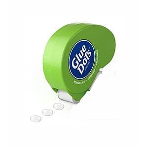 Glue Dots Removable Double-Sided Dot N' Go Dispenser (3/8", 200 Dots) $3.60