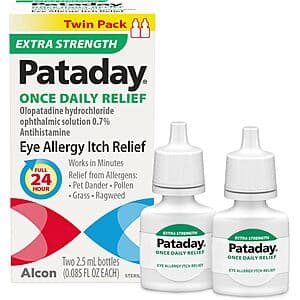 Select Accts: 2-Pk 2.5ml Pataday Once Daily Extra Strength Eye Relief Drops $14.25 w/ S&S