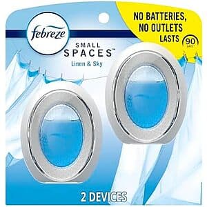 2-Count Febreze Small Spaces Air Fresheners (Linen & Sky) $3.20 w/ Subscribe & Save