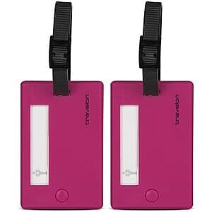 2-Pk Travelon Privacy Luggage Tags (Berry) $2.60