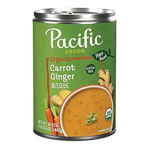 16.3-Oz Pacific Foods Organic Carrot Ginger Bisque Soup $1.35 w/ Subscribe & Save