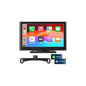 7" Portable Car Screen for Apple CarPlay & Android Auto $40 + Free Shipping w/ Prime