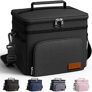 9L HOTOR Single Tier Insulated Lunch Box Bag (Black) $4