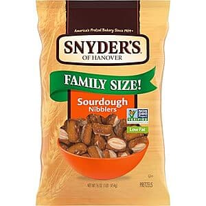16-oz Snyder's of Hanover Sourdough Nibblers Pretzels $2.05 w/ Subscribe & Save
