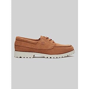 Timberland Authentics Men's Light Lace-Up Lug Bottom Boat Shoes (Rust) $30 or less + Free Shipping