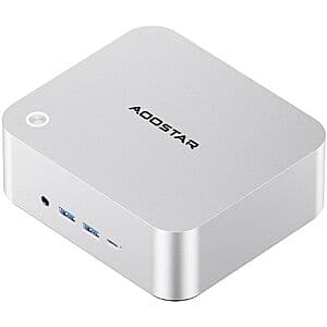 AOOSTAR MACO Barebones PC: Ryzen 7 Pro 6850H, 24GB LPDDR5 (No SSD) $267.85 + Free S&H