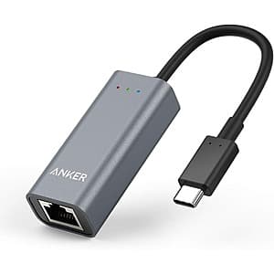 Anker USB-C to Ethernet 1-Gigabit Network Hub Adapter $10 + Free Shipping w/ Prime