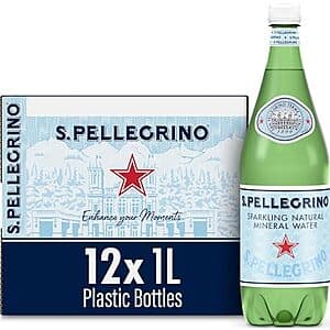 Select Accounts: 12-Pk 33.8-Fl Oz S.Pellegrino Sparkling Natural Mineral Water $10.90 w/ S&S