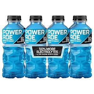 8-Pk 20-Oz POWERADE Sports Drink (Mountain Berry Blast) $3.30 w/ S&S & More