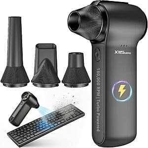 HTAIER Cordless Electric Air Duster w/ 3-Speed Fan $18.70 + Free S&H